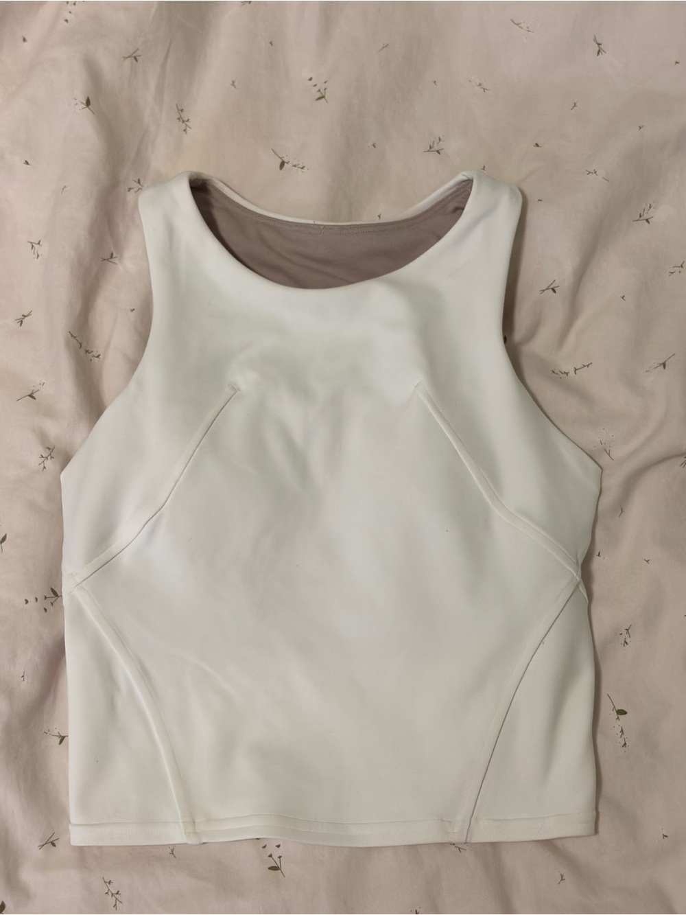 lululemon athletica White High-Neck Fitted Tank